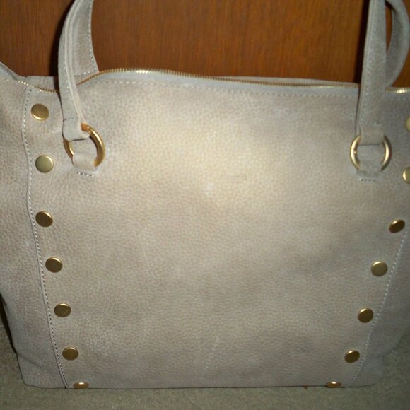 Hammitt DANIEL Large Brushed Brushed Gray Natural Tote Gold Hardware, NWT $645!! - Picture 2 of 5